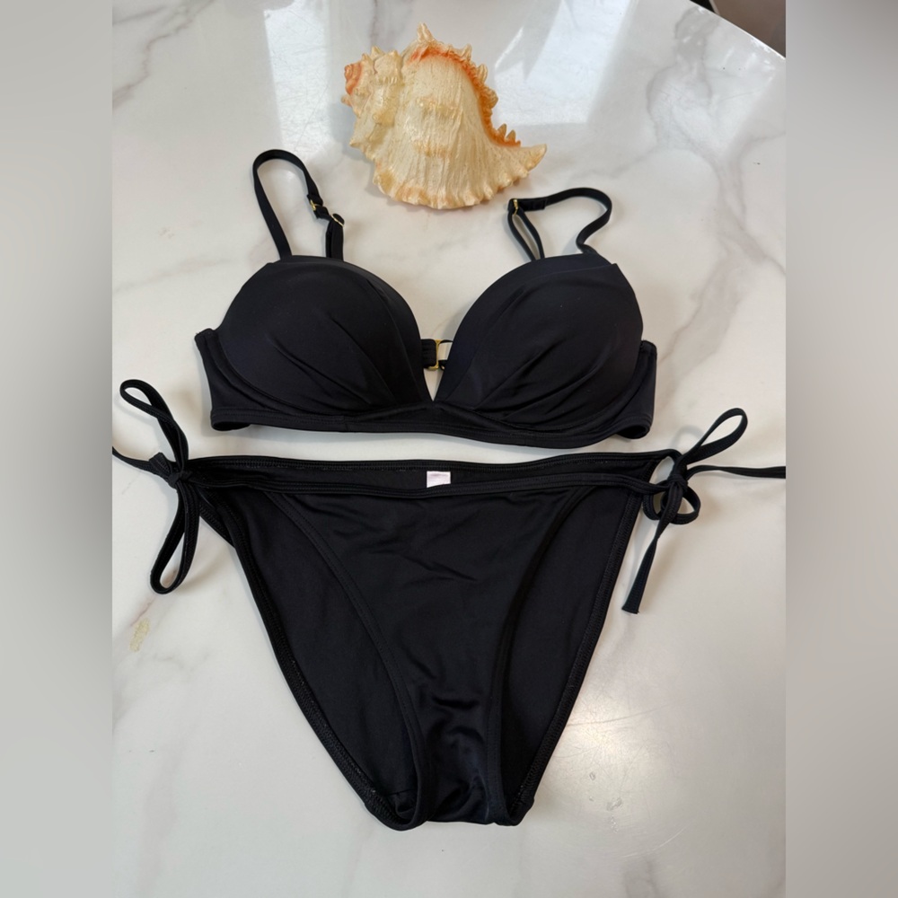 Victoria's Secret Black Two-Piece Bikini Set